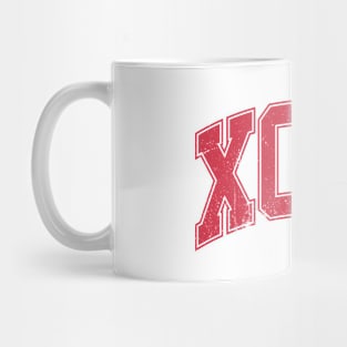 XOXO Varsity Letter Distressed Red Mug